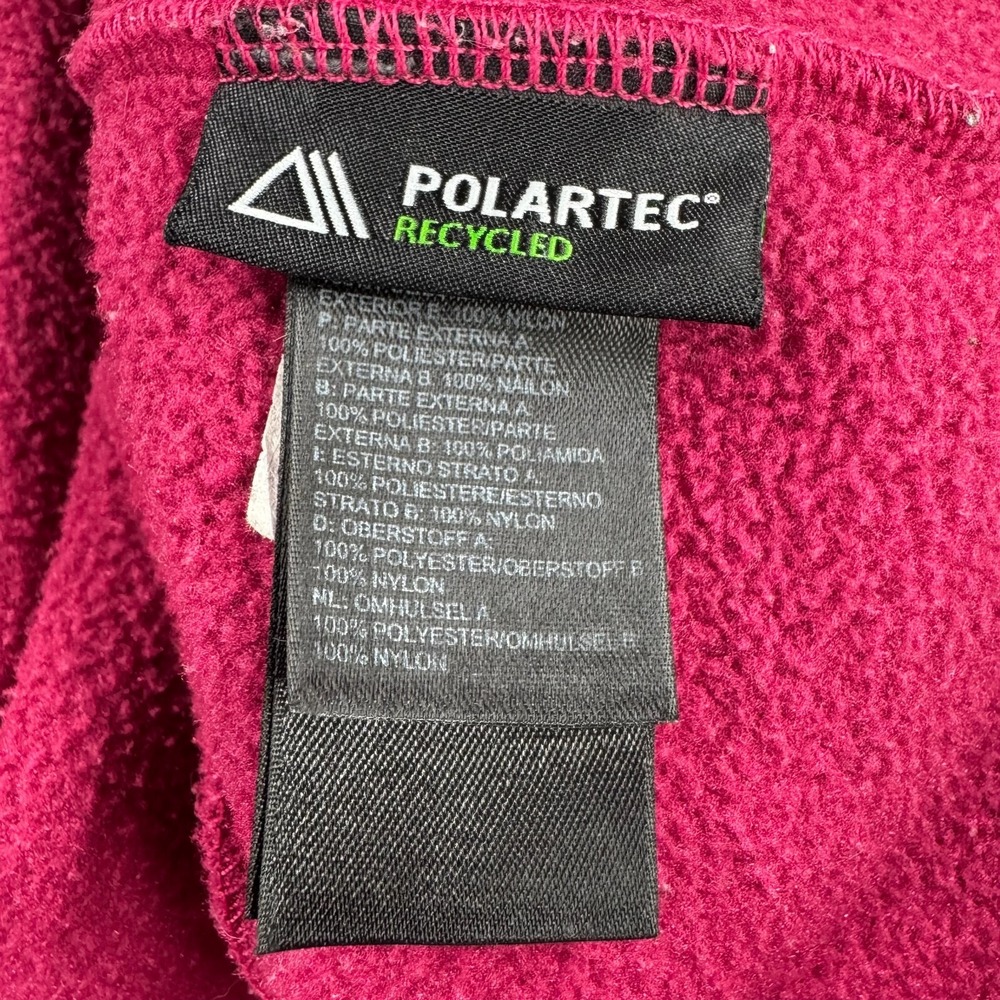 TNF The North Face Denali Jacket WOMENS Fuchsia Burgundy Full Zip Polartec M - Picture 11 of 15